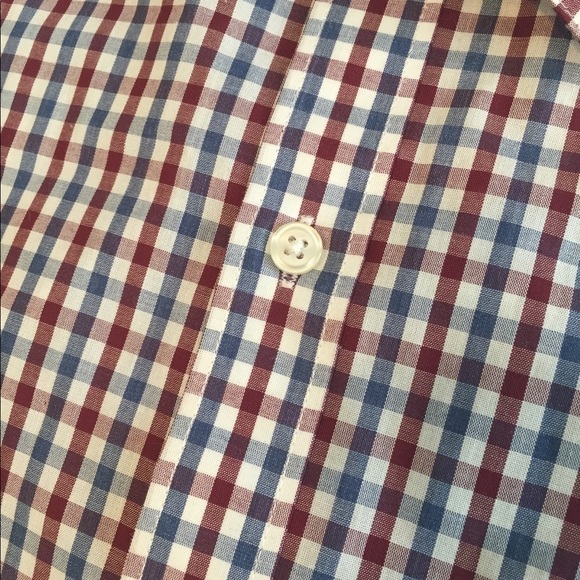 Van Heusen Classic Fit Checked Button Up Shirt Men's Small - Picture 3 of 4